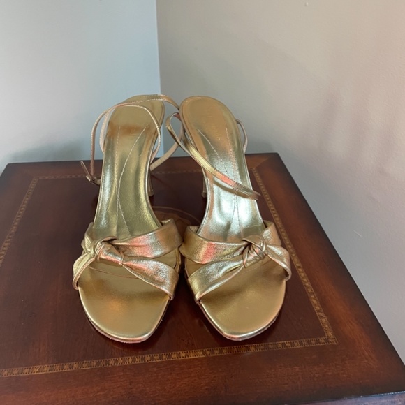 Kate Spade Gold Bow Strappy Sandal - Picture 5 of 15